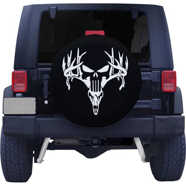 Punisher Deer Skull Spare Tire Cover-image