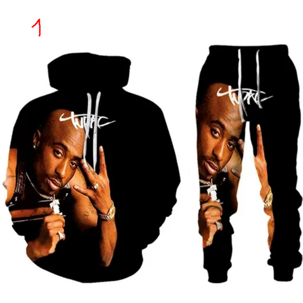 Rap Singer 2 Pac Tupac 3D Printed Hoodie-image