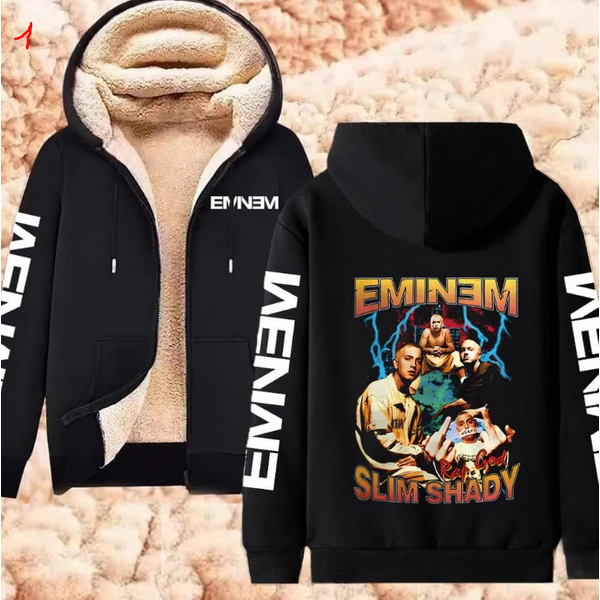 Rapper Eminem Print Hoodies Zipper Hoodie