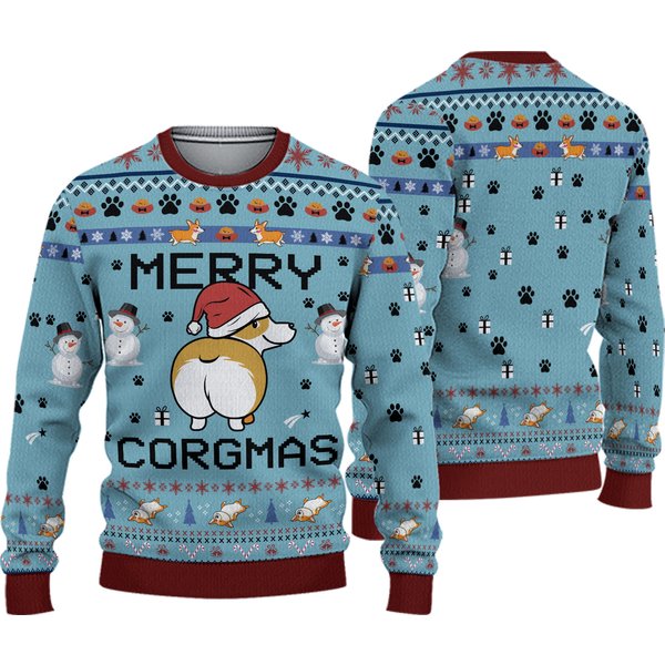 Corgi Dog Ugly Christmas Sweater-image