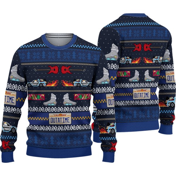 Back To The Future Ugly Sweater, Back To The Future Ugly Christmas Sweater