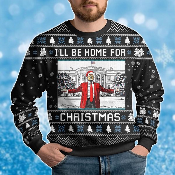Santa Trump Ugly Christmas Sweater-image