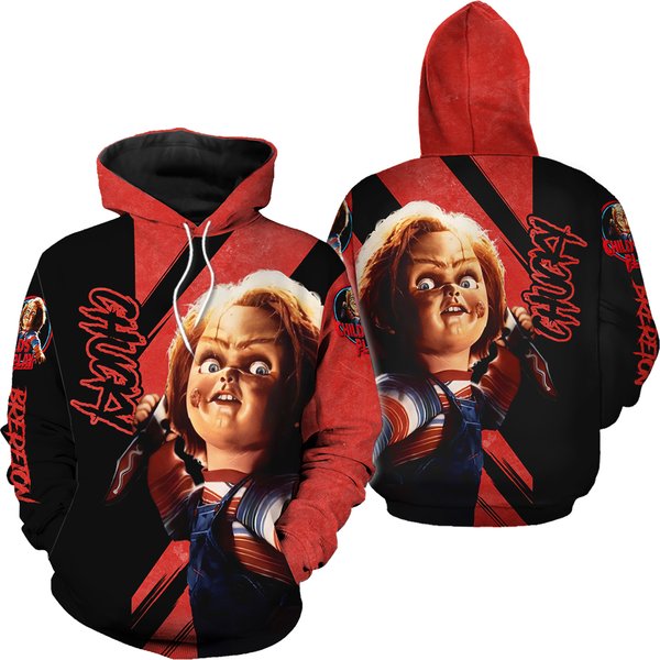 Halloween Chucky Hoodie Leggings, Custom Chucky Shirt-image