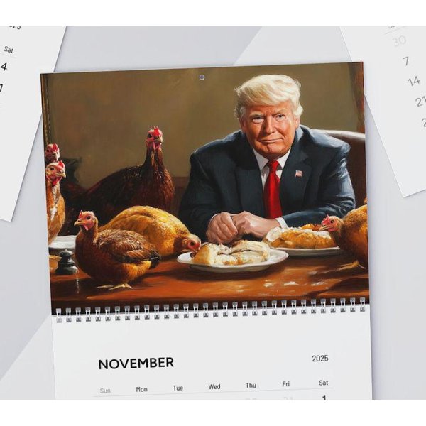 Trump 2025 Funny Wall Calendar - Gag Gift Idea-image
