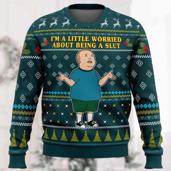 Bobby Hill Ugly Christmas Sweater, Fox King Of The Hill Sweatshirt-image