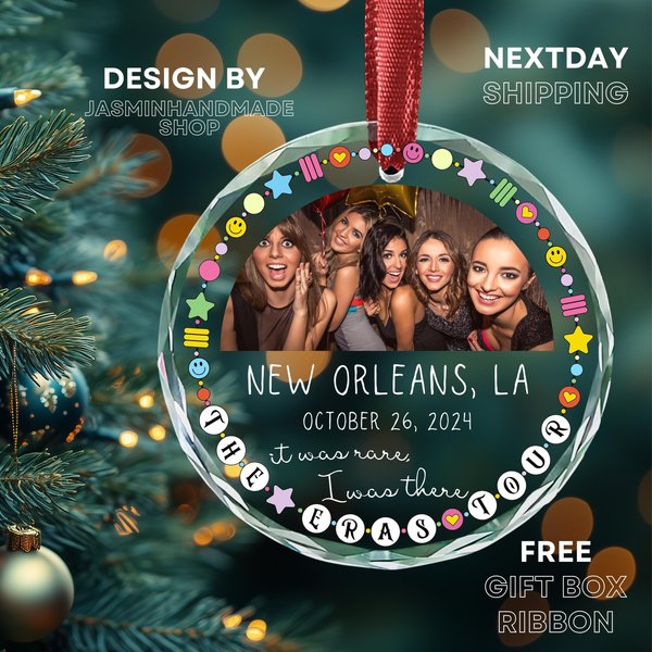 Custom Eras Ornament, Tour Ornament, It Was Rare I Was There, Taylor 2024 Christmas Ornament