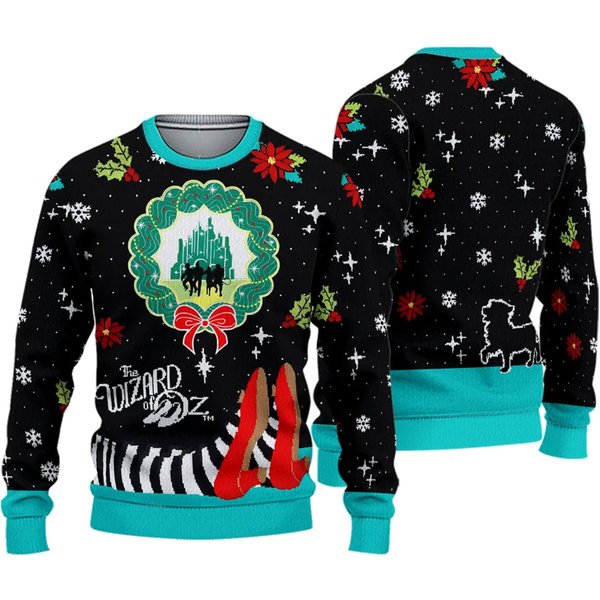 The Wizard Of Oz Christmas Jumper Ugly Sweater Xmas Movie Dorothy Witch-image