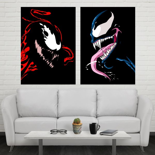 Venom And Carnage Poster Set Art Print-image