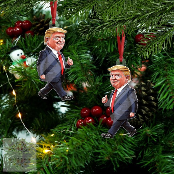 Limited !president Trump Christmas Tree Ornament 2024