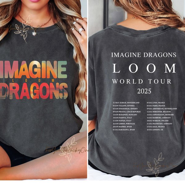 Imagine Dragons Band Merch Loom Tour 2024 T-Shirt-image