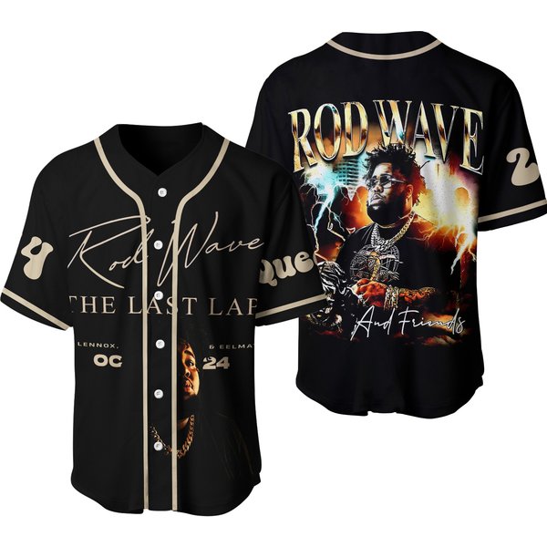 Rod Wave Baseball Jersey, Personalized Rod Wave Last Lap Jersey, The Lap Last Tour Shirt, Music Tour Concert Shirt-image