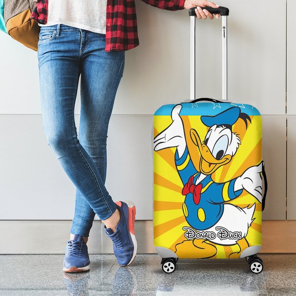 Custom Duck Luggage Cover, Mouse Movie Suitcase Cover-image