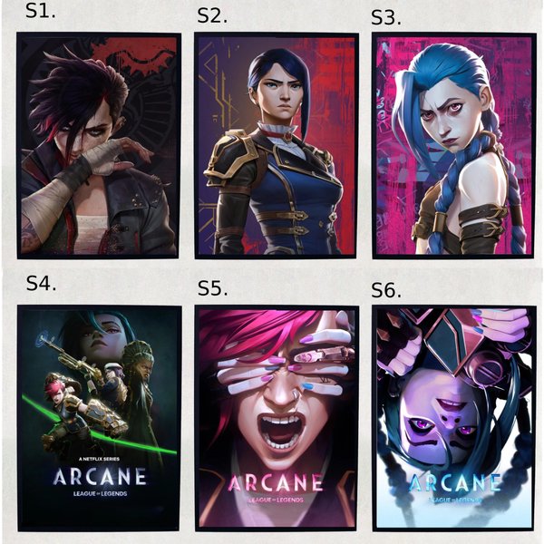 Arcane League Lol Poster Season 1 Season 2