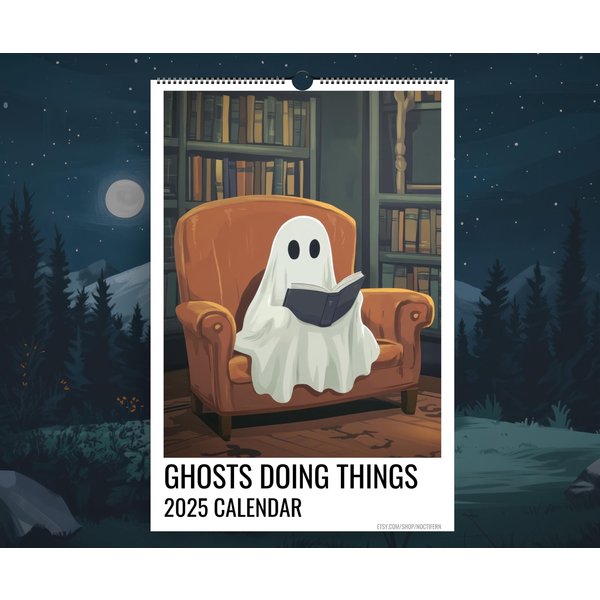 2025 Spooky Monthly Wall Calendar-image