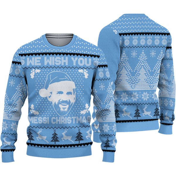 Xmas 2023 Ugly Sweatshirt, Messi Ugly Christmas Sweater, Xmas Gift-image