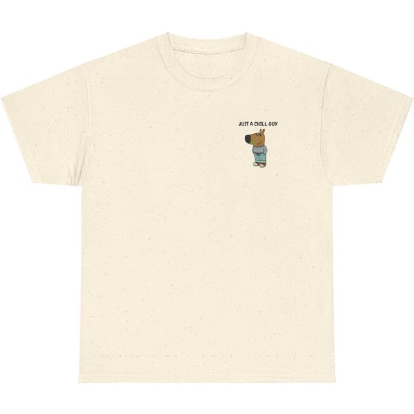 Just A Chill Guy Shirt, Viral Cartoon Dog Meme Shirt, Tiktok T-Shirt-image