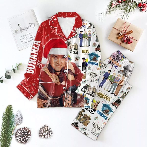 Bonanza Ponderosa Ranch Merry Christmas Pajamas Set
