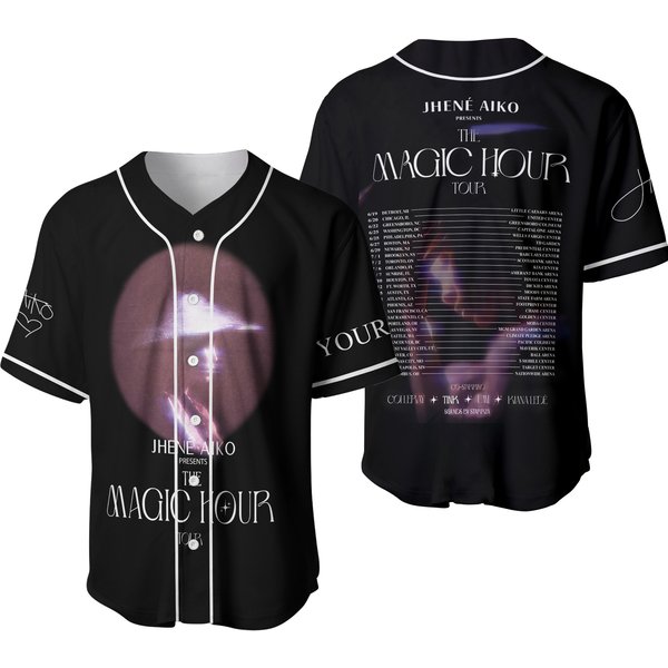 Jhene Aiko The Magic Hour Tour 2024 Fan Personalized Baseball Shirt-image