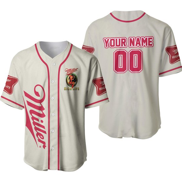 Personalized Miller Highlife Baseball Jersey, Miller Jersey Shirt-image