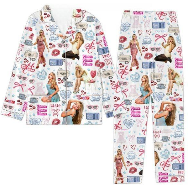 Sabrina Carpenter Songs Christmas Pajamas Sets, Holiday Gifts