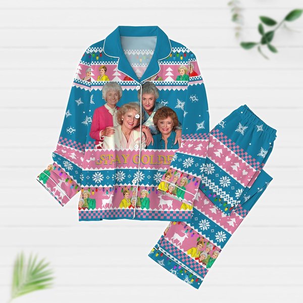 Christmas Stay Golden Pajamas, Stay Golden Pajamas Set, Movie Pajamas