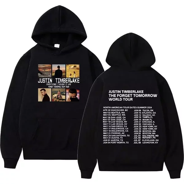 2024 Justin Timberlake Forget Tomorrow World Tour Hoodie For Fan