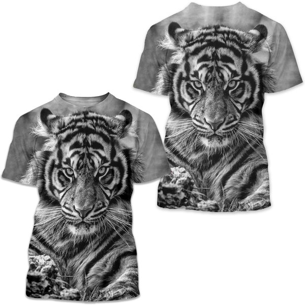 Tiger Animal Print 3D T-Shirt-image