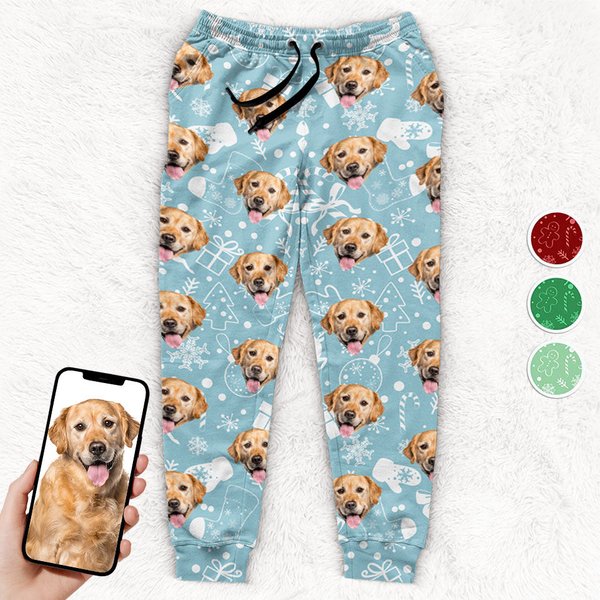 Custom Photo My Little Dog - Dog &Amp; Cat Personalized Pajama Pants - Christmas Gift-image