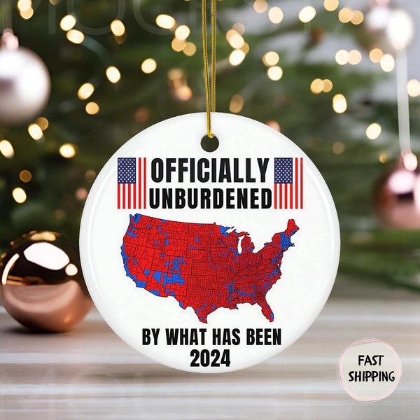Christmas Trump Ornament, Funny Trump Gift, Maga-image