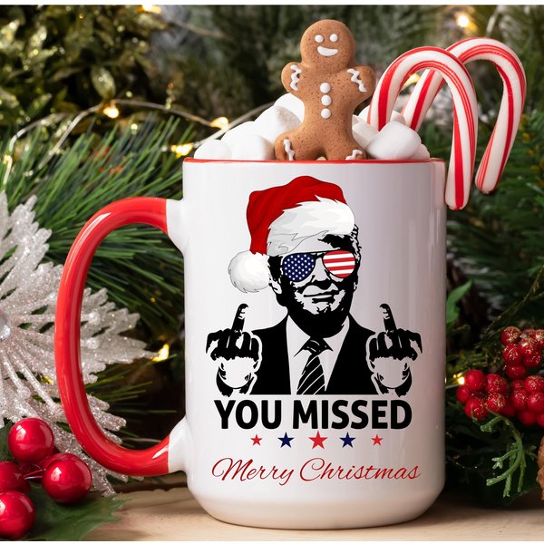 Trump Christmas Holiday Accent Mug 2024-image