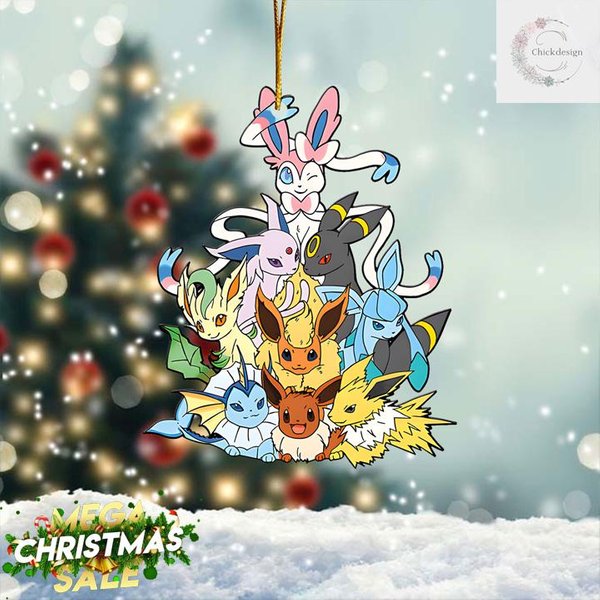 Eevee Evolutions Christmas Ornament Decoration-image