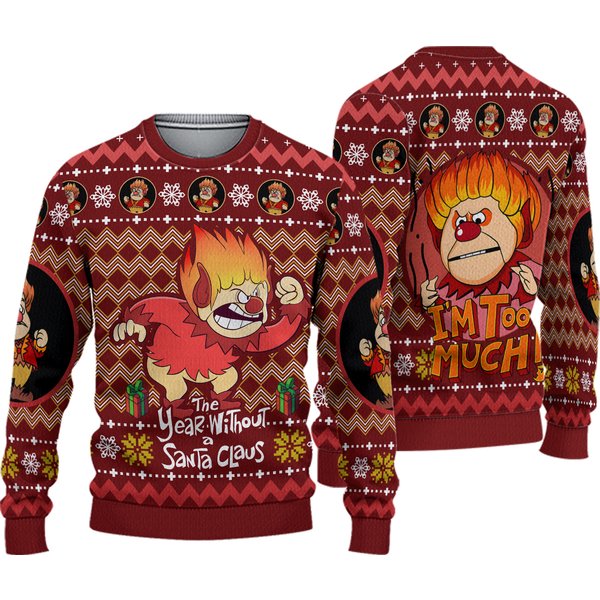 Heat Miser The Year Without A Santa Claus Ugly Christmas Sweater-image