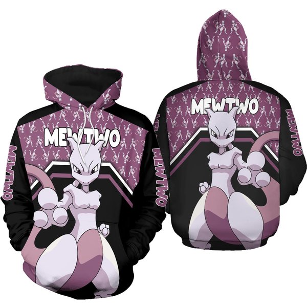 Mewtwo Legging Hoodie, Mewtwo Cartoon Hoodie Legging Set-image