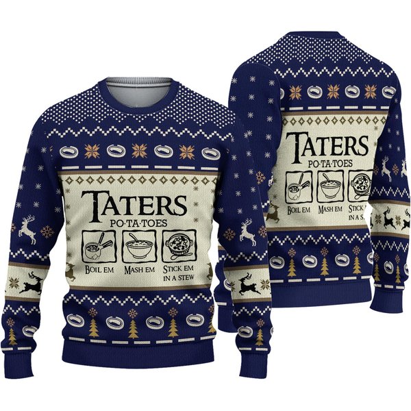 Yummy Taters Ugly Christmas Sweater