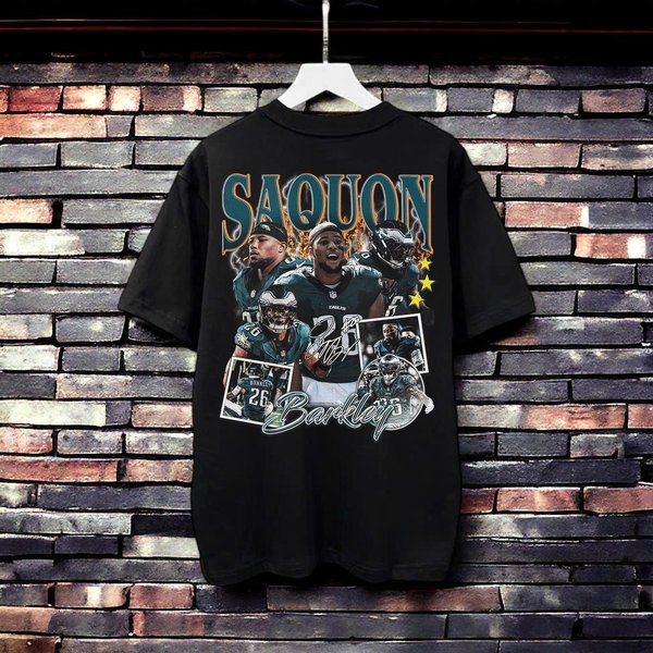 Vintage Saquon Barkley Shirt - Football T Shirt Custom Vintage Design-image