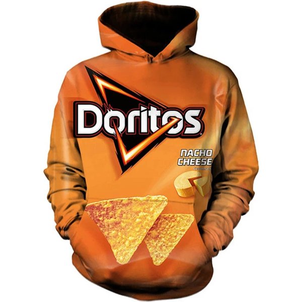 Hoodies Potato Chips Snack Bag Funny 3D Printed Sweatshirts Men Women Hooded Oversized Hoodie Kids Pullover Coat Men's Clothing-image