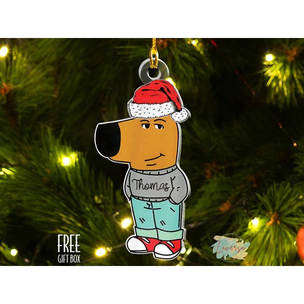 Personalized I'm Just A Chill Guy Meme Gift Ornament, Chill Guy Ornament