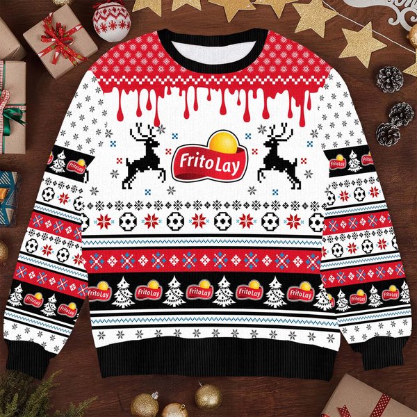 Frito-Lay's Ugly Sweater Snack On Festive Style, Funny Frito-Lay Xmas-image