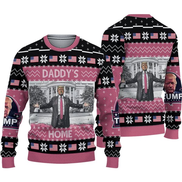 Bg Daddys Home Trump Ugly Sweater-image