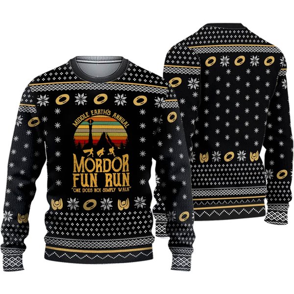 Lord Of The Rings Christmas Ugly Sweater, Movie Ugly Sweater-image