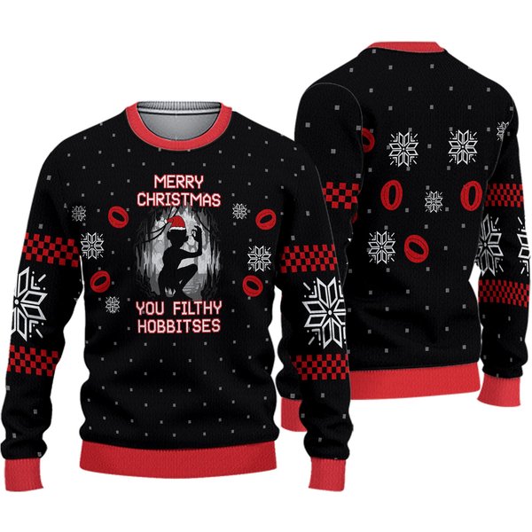 The Lord Of The Rings Christmas Ugly Sweater, Movie Ugly Sweater-image