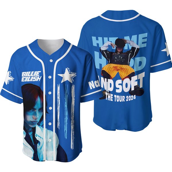 Billie Eilish Hit Me Hard And Soft The Tour 2024 Baseball Jersey Hot Gift-image