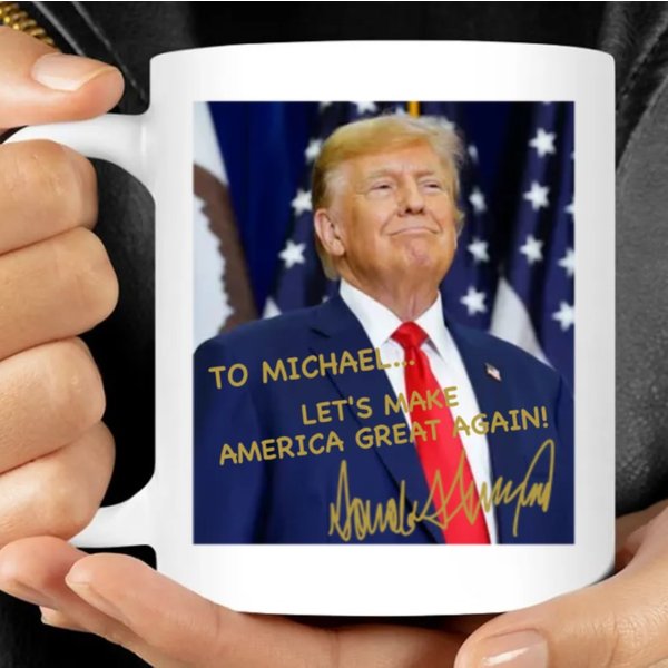 Personalized President Donald Trump Autographed Mug, Funny Trump Gift C924 - Gop-image