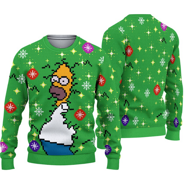 Homer Bush Meme The Simpsons Ugly Christmas Sweater