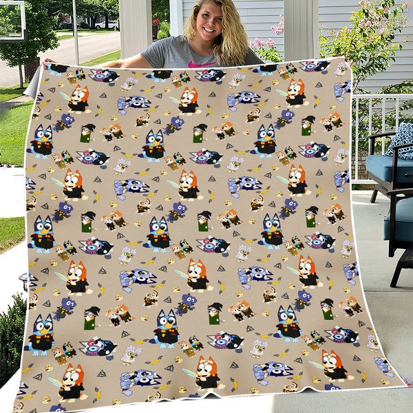 Bluy Potter Velveteen Plush Blanket