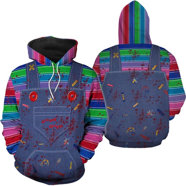 Chucky Horror 3d Hoodie - Halloween Costume And More