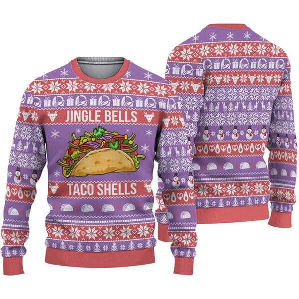 Jingle Bells Taco Shells Christmas Sweater-image