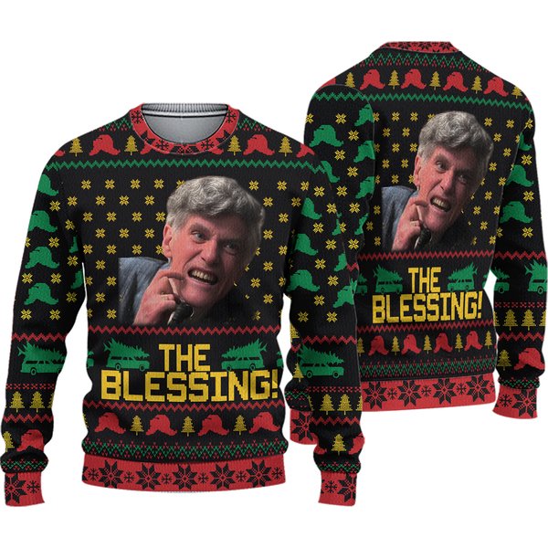 The Blessing Uncle Lewis Christmas Ugly Sweater, Movie Xmas Sweatshirt-image