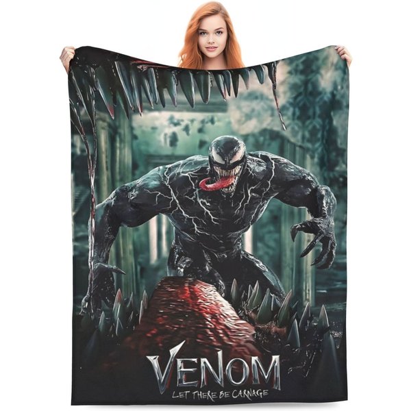 Venom The Last Dance 2024 Movie Blanket For Home Decor Warm Blankets-image