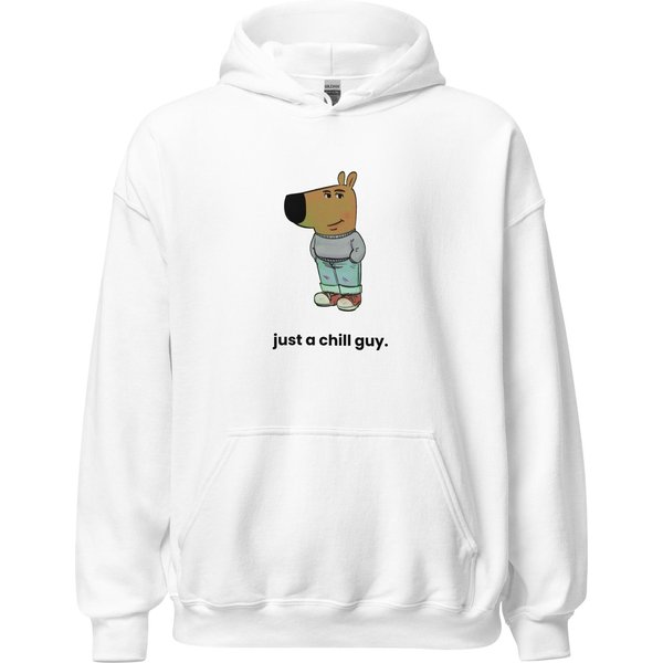 Just A Chill Guy Hoodie, Chill Guy Meme Hoodie, Tiktok Meme Hoodie-image